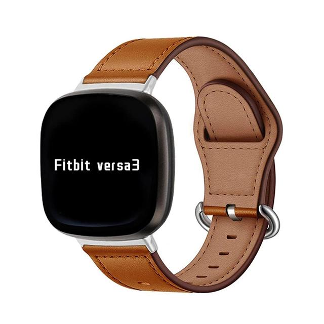 سير ساعة Fitbit Sense و Fitbit Versa 3 جلد لون بني O Ozone Leather Strap - SW1hZ2U6MTQzNzY5NQ==