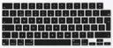 O Ozone Macbook Keyboard Cover Skin for MacBook Pro 14 Inch 16 inch Keyboard skin 2021 Compatible with A2442 A2485 UK English Layout Black - SW1hZ2U6MTQzNDc5Mw==