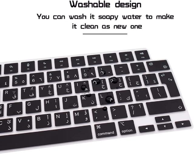 ستيكر حروف عربية للكيبورد او اوزون أسود O Ozone Macbook Keyboard Skin For MacBook Pro 16 inch - SW1hZ2U6MTQzNDc4Mg==