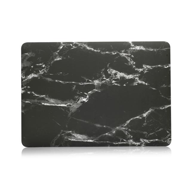 O Ozone Marble Pattern Case Compatible With MacBook Air 13.6 inch 2022 Release A2681 M2 Chip with Liquid Retina Display Touch ID, Protective Plastic Hard Shell Case Cover - Black & White Marble - SW1hZ2U6MTQzNDU5MA==