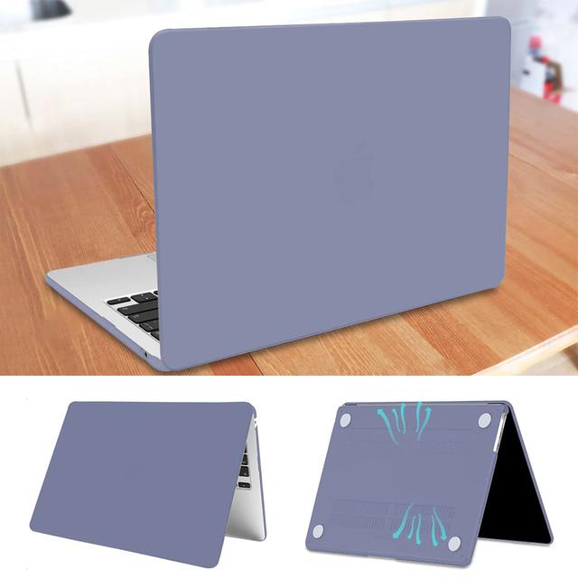 كفر لابتوب ماك مع شاشة حماية وستيكر كيبورد لماك بوك برو 13 انش رمادي صخري O Ozone Matte Case Compatible With MacBook Pro 13 inch - SW1hZ2U6MTQzNDQ5Ng==