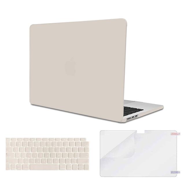 كفر لابتوب ماك مع شاشة حماية وستيكر كيبورد لماك بوك اير 13.6 انش رمادي صخري O Ozone Matte Case Compatible With MacBook Air 13.6 inch - SW1hZ2U6MTQzNDY0Mg==