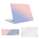 O Ozone Matte Case Compatible With MacBook Pro 13 inch M2 2022-2016 A2338 M1 A2251 A2289 A2159 A1989 A1708 A1706 Plastic Hard Shell&Keyboard Cover&Screen Protector - Gradient Pink &Blue - SW1hZ2U6MTQzNDY4MA==