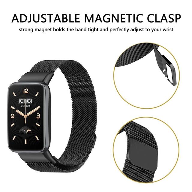 Metal Stainless Magnetic Wristband Smart Bracelet Strap For Xiaomi Mi Band  7 Pro
