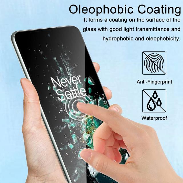 O Ozone [Pack Of 2] for OnePlus 10T 5G Screen Protector 9H Hardness, Full Coverage Screen Guard, HD Ultra-thin Tempered Glass Screen Protector for OnePlus 10T [ Case Friendly ] - Black - SW1hZ2U6MTQzMTg2OQ==