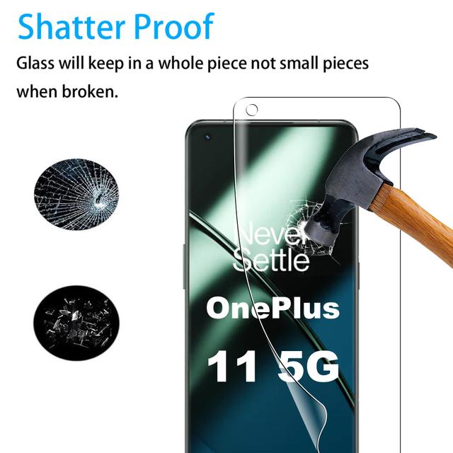 O Ozone [Pack Of 2] for OnePlus 11 Screen Protector Flexible TPU film, Premium HD Quality, Protective Film Full Coverage Anti Scratch Screen Gurad - Clear - SW1hZ2U6MTQzMTg4Mg==