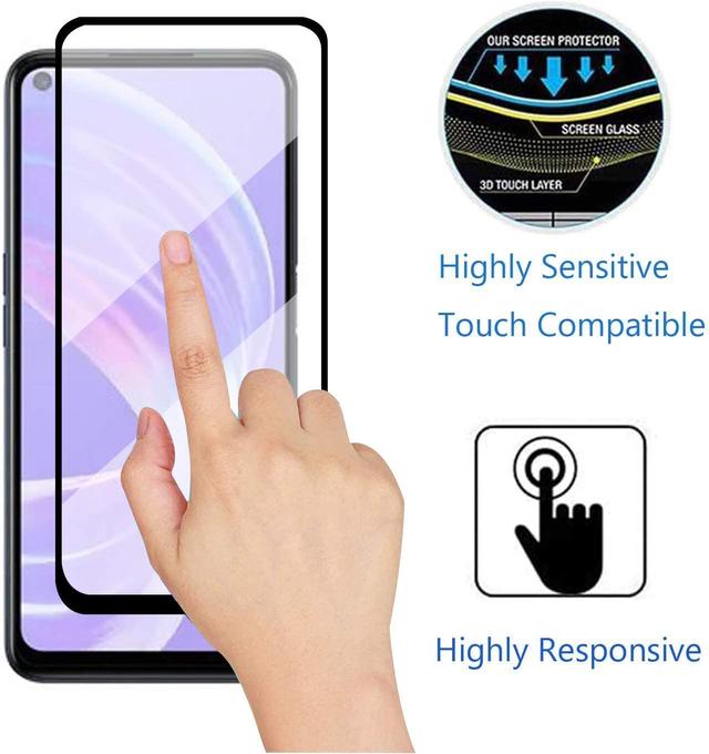 O Ozone [Pack Of 2] for Oppo Reno8 Z 5G Screen Protector 9H Hardness, Full Coverage Screen Guard, HD Ultra-thin Tempered Glass Screen Protector for Oppo Reno8 Z  [ Case Friendly ] - Black - SW1hZ2U6MTQzNDkwNQ==