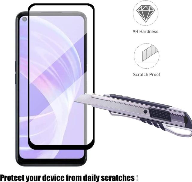 O Ozone [Pack Of 2] for Oppo Reno8 Z 5G Screen Protector 9H Hardness, Full Coverage Screen Guard, HD Ultra-thin Tempered Glass Screen Protector for Oppo Reno8 Z  [ Case Friendly ] - Black - SW1hZ2U6MTQzNDkwNw==