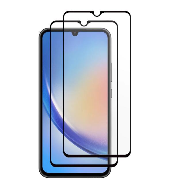 O Ozone [Pack Of 2] for Samsung Galaxy A34 5G Screen Protector 9H Hardness, Full Coverage Screen Guard, HD Ultra-thin Tempered Glass Screen Protector for Samsung Galaxy A34 [ Case Friendly ] - Black - SW1hZ2U6MTQzNTc3OA==