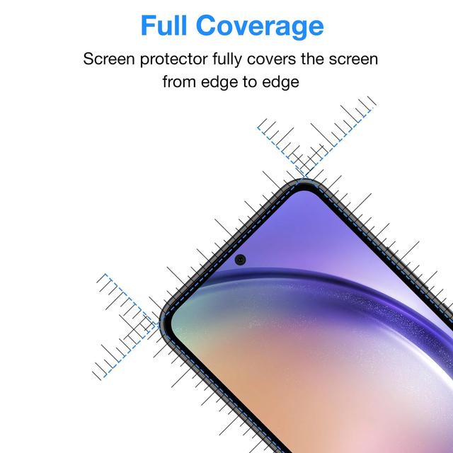 O Ozone [Pack Of 2] for Samsung Galaxy A54 5G Screen Protector 9H Hardness, Full Coverage Screen Guard, HD Ultra-thin Tempered Glass Screen Protector for Samsung Galaxy A54 [ Case Friendly ] - Black - SW1hZ2U6MTQzNTg1Nw==