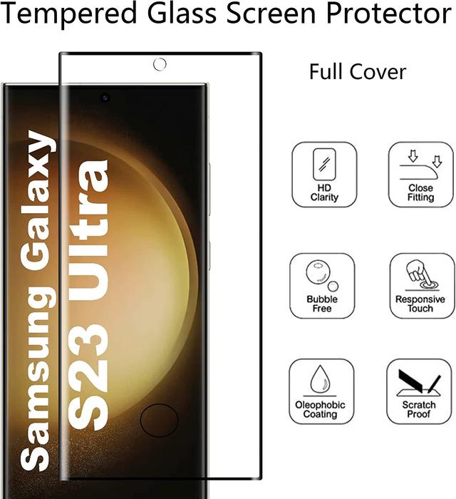 شاشة حماية جوال سامسونج S23 Ultra زجاجية عدد 2 O Ozone Samsung Galaxy S23 Ultra Screen Protector - SW1hZ2U6MTQzNTMxNQ==
