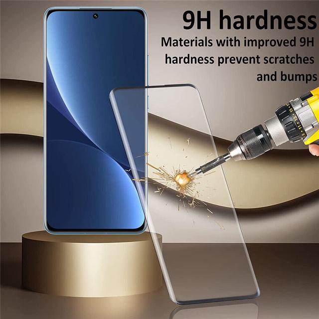 شاشة حماية زجاجية بحواف سوداء عدد 2 لموبايل Xiaomi Mi 12 Pro او اوزون O Ozone Screen Protector - SW1hZ2U6MTQzOTIwMA==