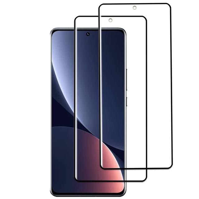 شاشة حماية زجاجية بحواف سوداء عدد 2 لموبايل Xiaomi Mi 12 Pro او اوزون O Ozone Screen Protector - SW1hZ2U6MTQzOTE5Mg==