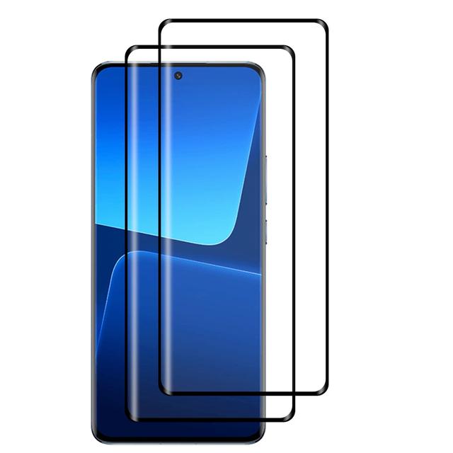 O Ozone [Pack Of 2] for Xiaomi 13 Pro Screen Protector 9H Anti-Scratch Shatterproof HD Curved Edge to Edge Full Coverage Ultra-thin Tempered Glass Screen Protector for Xiaomi Mi 13 Pro - Black - SW1hZ2U6MTQzOTIzOA==