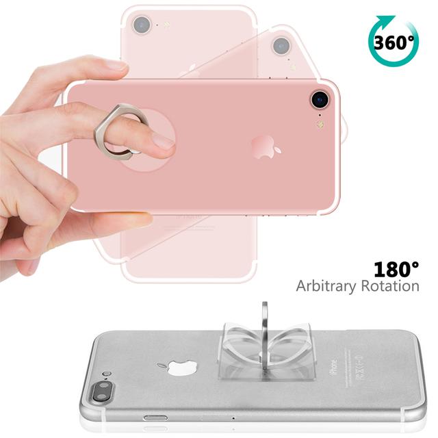 O Ozone (Pack of 4) Cell Phone Ring Holder, Transparent Clear Phone Ring Grips Holder Kickstand, Finger Ring Stand for Cell Phone Tablet Case Accessories - SW1hZ2U6MTQzNjgzNQ==