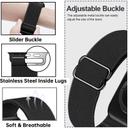 O Ozone [Pack 3] Stretchy Nylon Sport Bands Compatible with Apple Watch Band 42mm 44mm 45mm 49mm Women Men,Adjustable Braided Sport Elastic Wristband for iWatch Ultra SE Series 8 7 6 5 4 3 2 1 - SW1hZ2U6MTQzNzE2Ng==