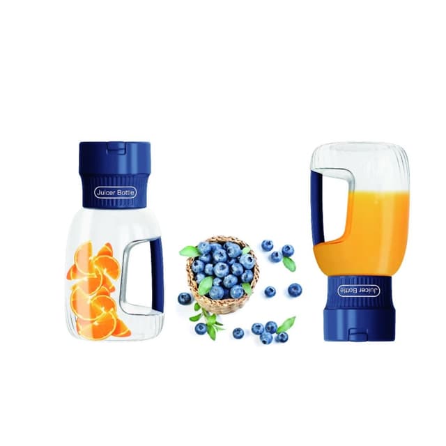 خلاط بروتين كهربائي محمول 70 واط 1 لتر أزرق Blue 1L 70 W Portable Electric Juicer Bottle - 285041