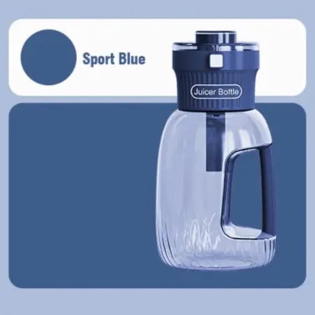 خلاط بروتين كهربائي محمول 70 واط 1 لتر أزرق Blue 1L 70 W Portable Electric Juicer Bottle - 285039