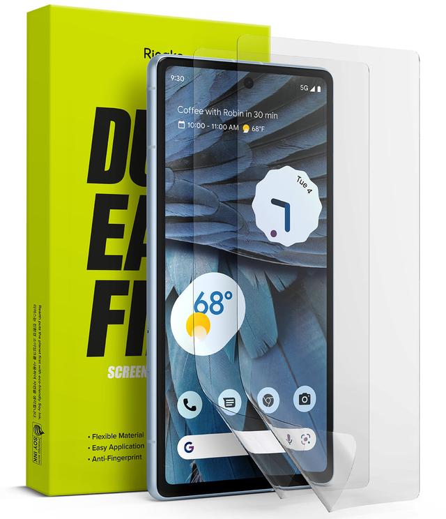 لاصقة حماية شاشة لهاتف جوجل بيكسل 7 من البولي كربونات 2 قطعة رينجكي Ringke Dual Easy Film Compatible with Google Pixel 7a - SW1hZ2U6MTQzMjYyOQ==