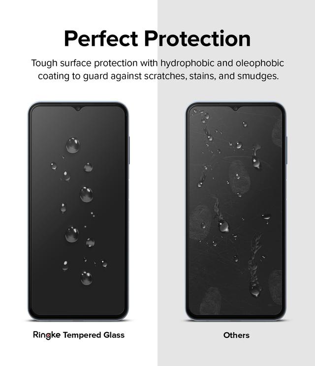 لاصقة حماية شاشة لهاتف سامسونغ A13 زجاج 2 قطعة رينجكي Ringke Tempered Glass Screen Protector Compatible With Samsung Galaxy A13 - SW1hZ2U6MTQzNTY0NQ==