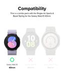 كفر حماية ساعة سامسونغ واتش 5 أسود 40 ملم بولي كربونات مع اطار المنيوم رينجكي Ringke Compatible With Samsung Galaxy Watch 5 - SW1hZ2U6MTQzODIyOA==