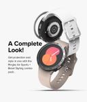 Ringke [Air Sports + Bezel Styling] Compatible With Samsung Galaxy Watch 5 40mm , Flexible Shockproof TPU Case with Adhesive Aluminum Frame Ring Cover - Black + 40-10 - SW1hZ2U6MTQzODIzMA==