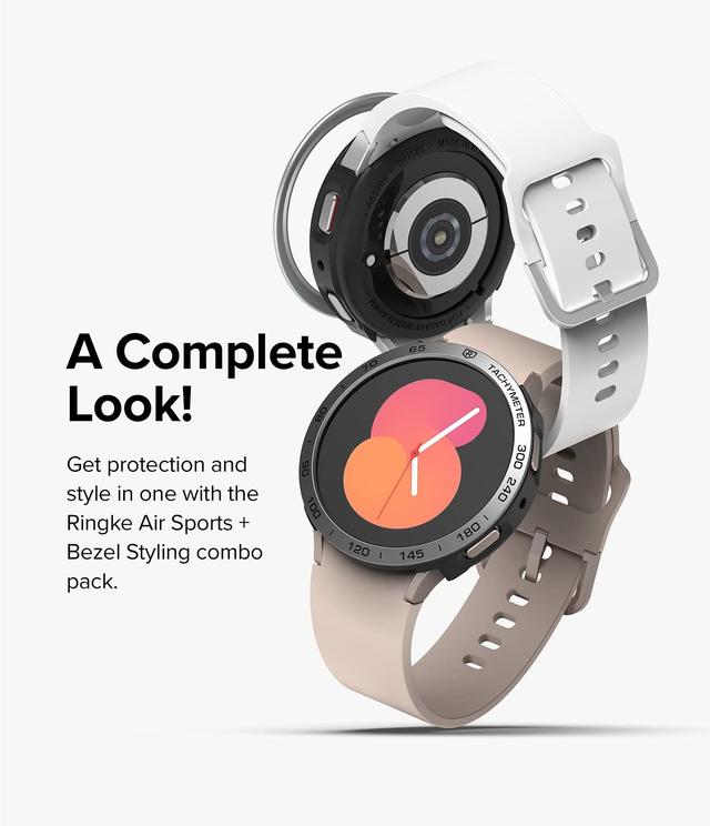 كفر حماية ساعة سامسونغ واتش 5 أسود 40 ملم بولي كربونات مع اطار المنيوم رينجكي Ringke Compatible With Samsung Galaxy Watch 5 - SW1hZ2U6MTQzODIzMA==