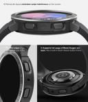 Ringke [Air Sports + Bezel Styling] Compatible With Samsung Galaxy Watch 5 40mm , Flexible Shockproof TPU Case with Adhesive Aluminum Frame Ring Cover - Black + 40-10 - SW1hZ2U6MTQzODIzOA==