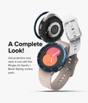 Ringke [Air Sports + Bezel Styling] Compatible With Samsung Galaxy Watch 5 40mm , Flexible Shockproof TPU Case with Adhesive Aluminum Frame Ring Cover - Black + 40-12 - SW1hZ2U6MTQzODI2MA==