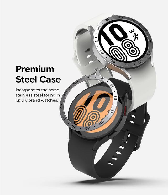كفر حماية ساعة جالاكسي واتش4/5  اطار المنيوم 44 ملم رينجكي Ringke Bezel Styling Compatible With Galaxy Watch 5/Galaxy Watch 4 - SW1hZ2U6MTQzODQyNA==
