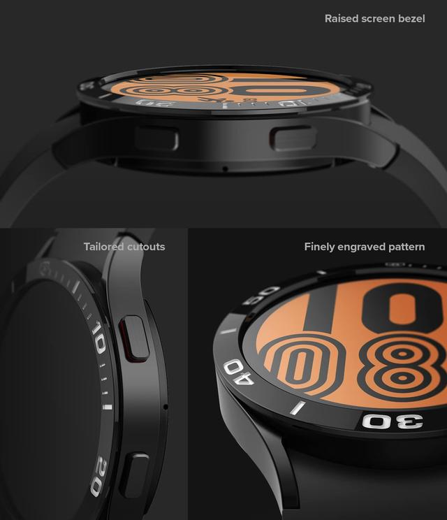 كفر حماية ساعة جالاكسي واتش4/5 اطار المنيوم 44 ملم رينجكي Ringke Bezel Styling Compatible With Galaxy Watch 5/Galaxy Watch 4 - SW1hZ2U6MTQzODQ0NQ==