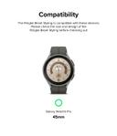 Ringke Bezel Styling Compatible with Samsung Galaxy Watch 5 Pro 45mm Case Adhesive Frame Ring Cover Anti Scratch [Stainless Steel] Protector Accessory for Galaxy Watch 5 Pro -45-01-Silver - SW1hZ2U6MTQzODAzMw==
