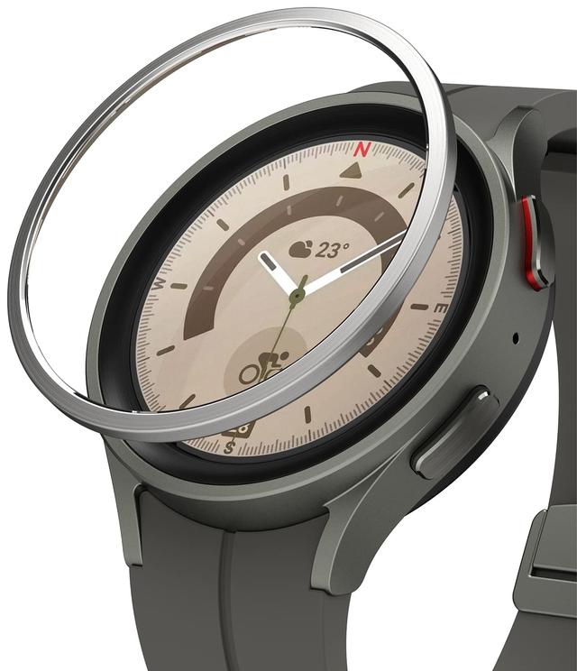 كفر حماية ساعة جوجل بيكسل واتش 5 برو اطار المنيوم 45 ملم رينجكي Ringke Bezel Styling Compatible with Samsung Galaxy Watch 5 Pro - SW1hZ2U6MTQzODAzMQ==