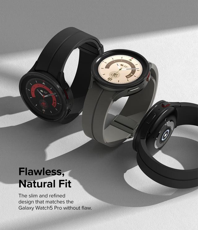 كفر حماية ساعة جالاكسي واتش 5 برو اطار المنيوم 45 ملم رينجكي Ringke Bezel Styling Compatible with Samsung Galaxy Watch 5 Pro - SW1hZ2U6MTQzODA1NA==