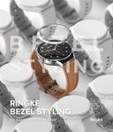 Ringke Bezel Styling + Glass Combo Compatible with Xiaomi Watch S1 Adhesive Frame Ring Cover Anti Scratch [Stainless Steel] Protection for Xiaomi Watch S1- Silver (46-01) - SW1hZ2U6MTQzOTE3OQ==