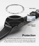 Ringke Bezel Styling + Glass Combo Compatible with Xiaomi Watch S1 Adhesive Frame Ring Cover Anti Scratch [Stainless Steel] Protection for Xiaomi Watch S1- Silver (46-01) - SW1hZ2U6MTQzOTE4NQ==