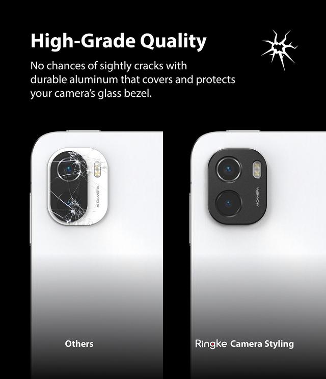 Ringke Camera Styling Compatible With Xiaomi Mi Pad 5 / 5 Pro , Aluminium Frame Camera Lens Protector, Tough Protective Phone Cover Sticker - Black - SW1hZ2U6MTQzOTI5NQ==