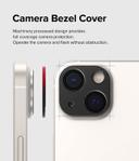 حامي كاميرا ايفون 14 / 14 بلس أسود إطار المنيوم رينجكي Ringke Camera Styling Compatible with iPhone 14 / 14 Plus - SW1hZ2U6MTQzMzk2OA==