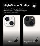Ringke Camera Styling Compatible with iPhone 14 / 14 PlusCamera Lens Protector, Aluminium Frame Tough Protective Cover Sticker - Black - SW1hZ2U6MTQzMzk3MA==