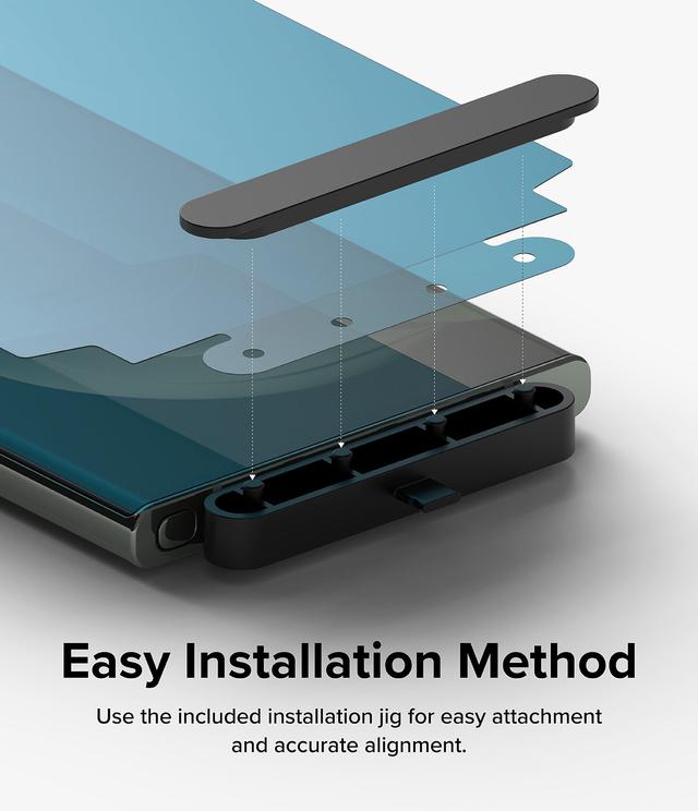 Ringke Dual Easy Wing Full Coverage (Pack of 2) Designed for Galaxy S23 Ultra Screen Protector Dual Easy Film Case Friendly Protective Film Screen Guard For Samsung Galaxy S22 Ultra - SW1hZ2U6MTQzNTQ4MA==