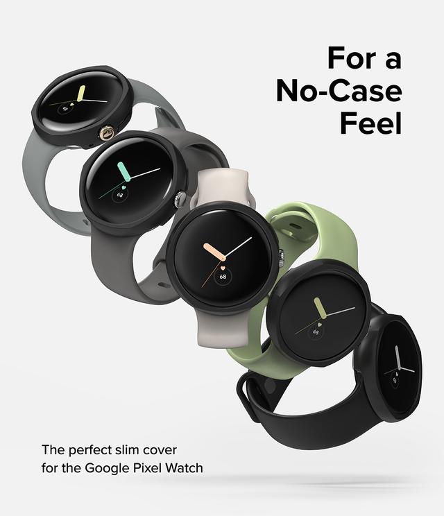 كفر حماية ساعة جوجل بكسل واتش الترا شفاف كروم داكن بولي كربونات رينجكي Ringke Slim Edge Series Cover Compatible with Google Pixel Watch Case Ultra - SW1hZ2U6MTQzNzg3NQ==