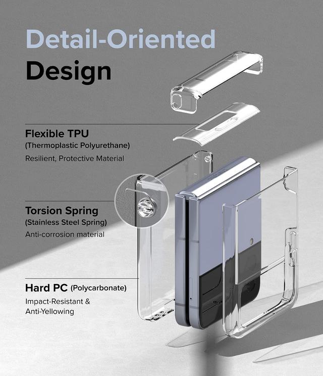 كفر سامسونغ Z فليب 4 شفاف من البولي كربونات رينجكي Ringke Slim Hinge Case Compatible with Samsung Galaxy Z Flip 4 - SW1hZ2U6MTQzNjE4OA==