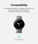 Ringke Stainless Steel Bezel Styling Compatible with Google Pixel Watch 41mm Adhesive Frame Ring Cover Anti Scratch Case Accessory - 40-01 - Silver - SW1hZ2U6MTQzNzgxMg==