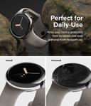 Ringke Stainless Steel Bezel Styling Compatible with Google Pixel Watch 41mm Adhesive Frame Ring Cover Anti Scratch Case Accessory - 40-01 - Silver - SW1hZ2U6MTQzNzgxNg==