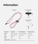 Ringke Strap Holder Link for Universal Smartphones Tether Lanyard Phone Straps with Two Adhesive Holder Link - Khaki/White - SW1hZ2U6MTQzNjkxNg==