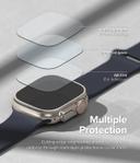 Ringke Tempered Glass (4 Pack) Compatible with Apple Watch Ultra 49mm Screen Protector, 9H Hardness Anti Scratch Full Cover Protective Film -4 Pack - SW1hZ2U6MTQzNzU1NA==