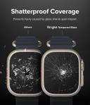 Ringke Tempered Glass (4 Pack) Compatible with Apple Watch Ultra 49mm Screen Protector, 9H Hardness Anti Scratch Full Cover Protective Film -4 Pack - SW1hZ2U6MTQzNzU2Mg==