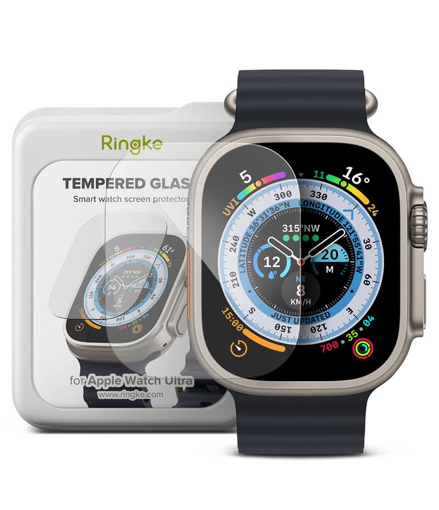 لصاقة حماية شاشة ساعة ابل واتش 4 قطع 49 ملم زجاج رينجكي Ringke Tempered Glass  Compatible with Apple Watch Ultra - SW1hZ2U6MTQzNzU0OA==