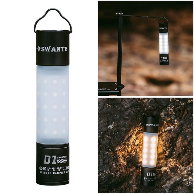 SWANTE Light Aluminium Alloy Camping Stick Light Waterproof Portable Hanging For Hunting Hiking Backpacking