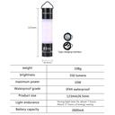 SWANTE Light Aluminium Alloy Camping Stick Light Waterproof Portable Hanging For Hunting Hiking Backpacking